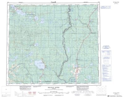 083P - PELICAN RIVER - Topographic Map