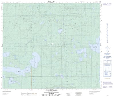 083P05 - FAWCETT LAKE - Topographic Map