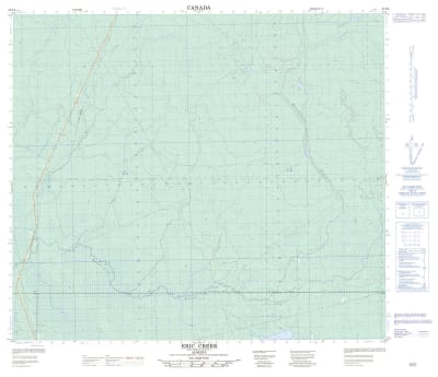 083P08 - ERIC CREEK - Topographic Map