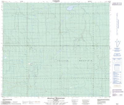 083P12 - PELICAN MOUNTAIN - Topographic Map