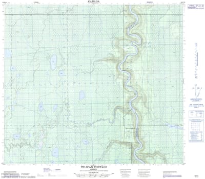 083P15 - PELICAN PORTAGE - Topographic Map