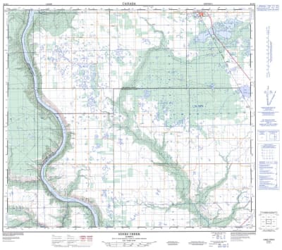 084D02 - HINES CREEK - Topographic Map