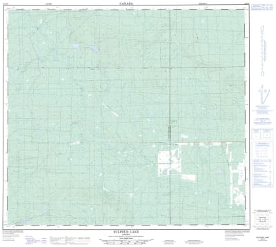 084D09 - SULPHUR LAKE - Topographic Map