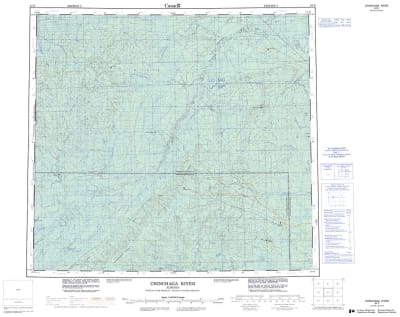 084E - CHINCHAGA RIVER - Topographic Map