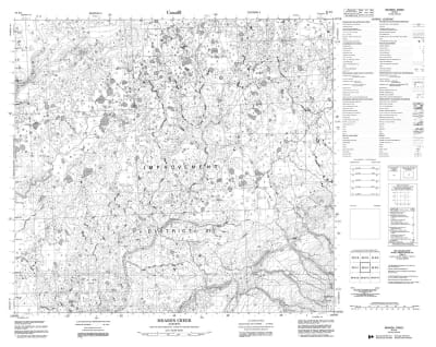 084E04 - MEARON CREEK - Topographic Map
