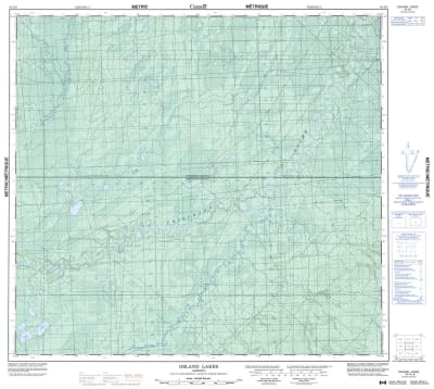 084E06 - OSLAND LAKES - Topographic Map