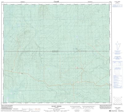 084E07 - SLOAT CREEK - Topographic Map