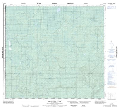 084E13 - FOULWATER CREEK - Topographic Map