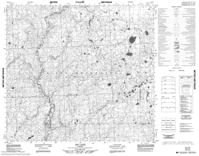 084H04 - OSI LAKE - Topographic Map
