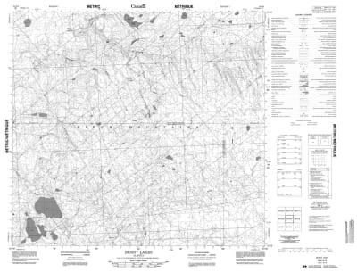084H05 - BURNT LAKE - Topographic Map