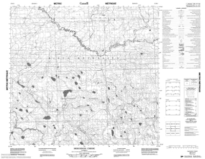 084H11 - BERGERON CREEK - Topographic Map