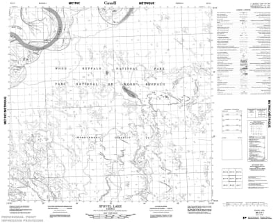 084I11 - STOVEL LAKE - Topographic Map