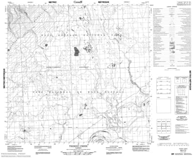 084I13 - TRIDENT CREEK - Topographic Map