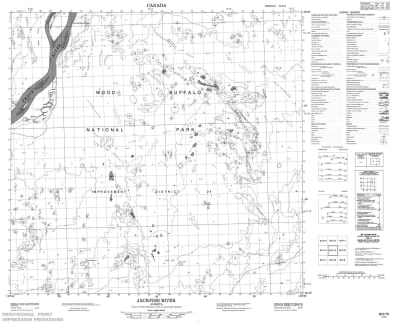 084I15 - JACKFISH RIVER - Topographic Map