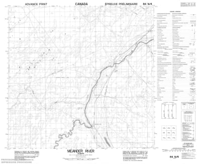 084N04 - MEANDER RIVER - Topographic Map