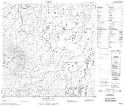 085D12 - REDKNIFE HILLS - Topographic Map