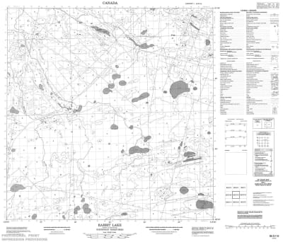 085D15 - RABBIT LAKE - Topographic Map