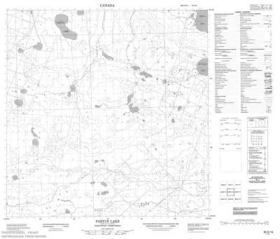 085D16 - FOETUS LAKE - Topographic Map