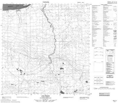 085E02 - AXE CREEK - Topographic Map