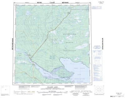 085F - FALAISE LAKE - Topographic Map