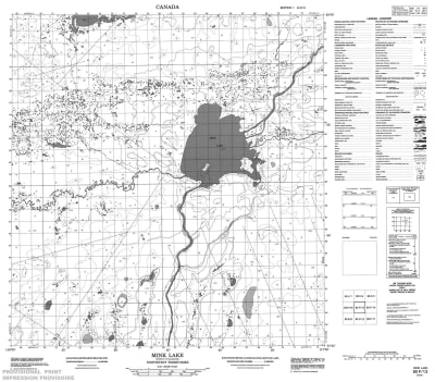 085F13 - MINK LAKE - Topographic Map