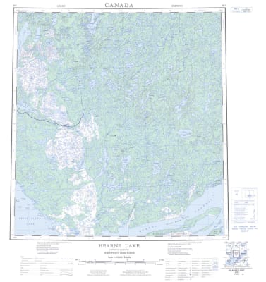 085I - HEARNE LAKE - Topographic Map