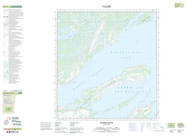 085I01 - BLANCHET ISLAND - Topographic Map