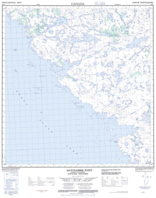 085I04 - MATONABBEE POINT - Topographic Map