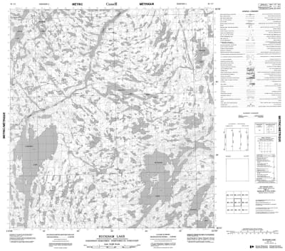 085I07 - BUCKHAM LAKE - Topographic Map