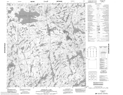 085I08 - DOUBLING LAKE - Topographic Map