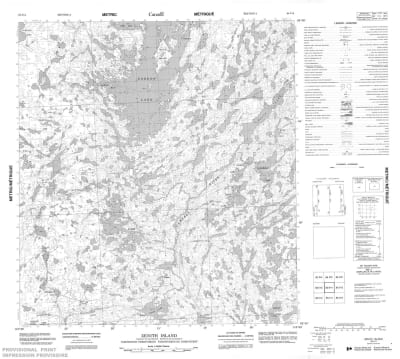 085I14 - ZENITH ISLAND - Topographic Map
