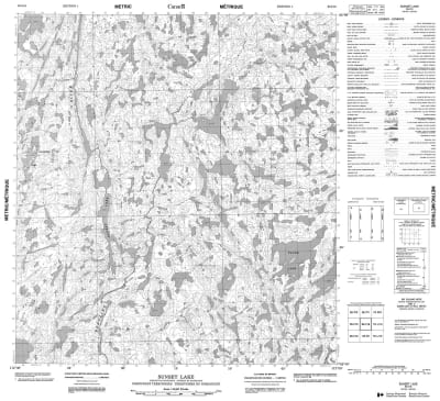 085I16 - SUNSET LAKE - Topographic Map
