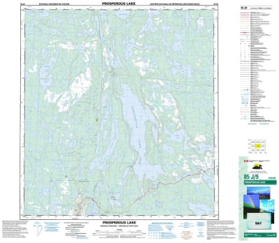 085J09 - PROSPEROUS LAKE - Topographic Map