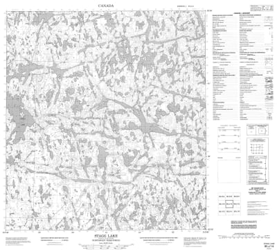 085J14 - STAGG LAKE - Topographic Map