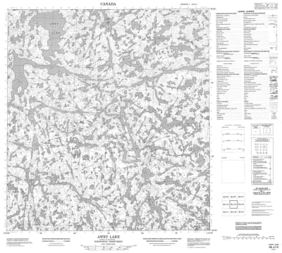 085J15 - AWRY LAKE - Topographic Map