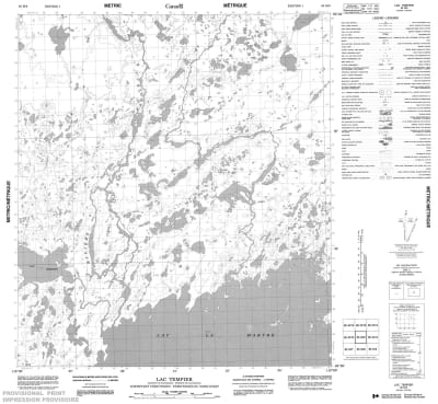 085M09 - LAC TEMPIER - Topographic Map