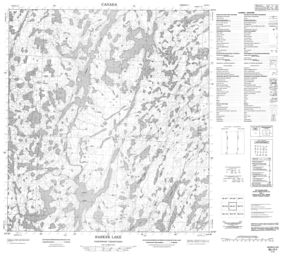 085O01 - BARKER LAKE - Topographic Map