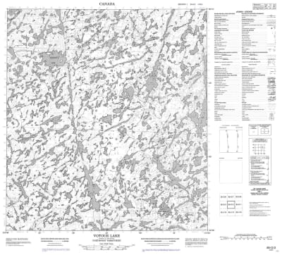 085O02 - VOTOUR LAKE - Topographic Map