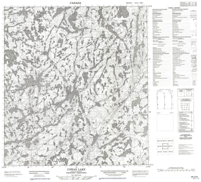 085O06 - COWAN LAKE - Topographic Map