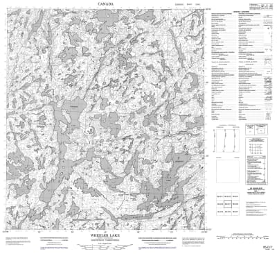 085O07 - WHEELER LAKE - Topographic Map