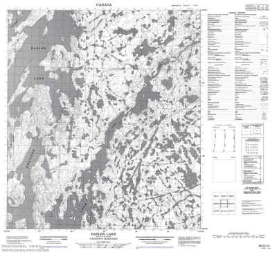 085O13 - BASLER LAKE - Topographic Map