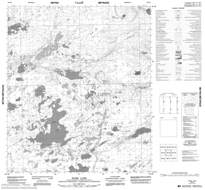 086D08 - ROME LAKE - Topographic Map