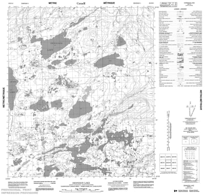 086D10 - DENNISON LAKE - Topographic Map
