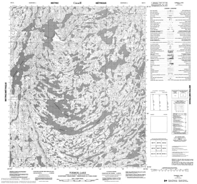 086F01 - TURMOIL LAKE - Topographic Map