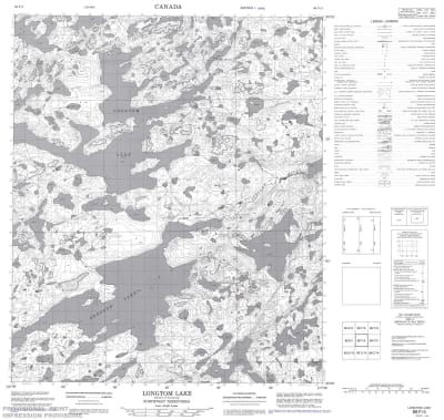 086F04 - LONGTOM LAKE - Topographic Map