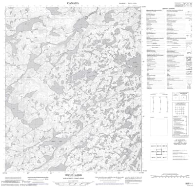 086F11 - SIMON LAKE - Topographic Map