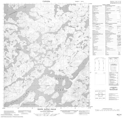086F12 - WHITE EAGLE FALLS - Topographic Map