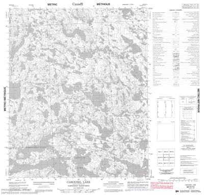 086H13 - CAROUSEL LAKE - Topographic Map