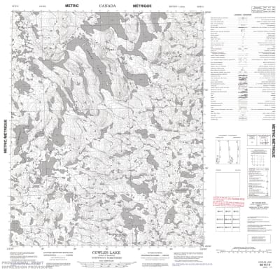 086H14 - COWLES LAKE - Topographic Map