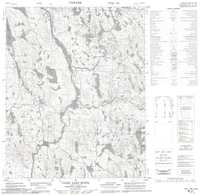 086J01 - FAIRY LAKE RIVER - Topographic Map